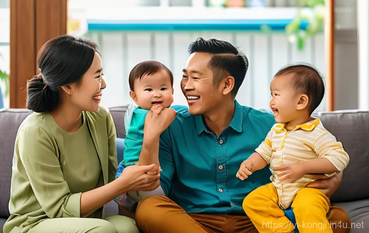 콩지래빗 관련 포럼 - Image Prompt 1: Community of Supportive Parents**