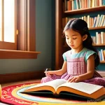 Home 10 콩지래빗 작가 인터뷰 - **Prompt 1: The Magical World of a Storybook**
"A whimsical and enchanting scene of a young Viet...