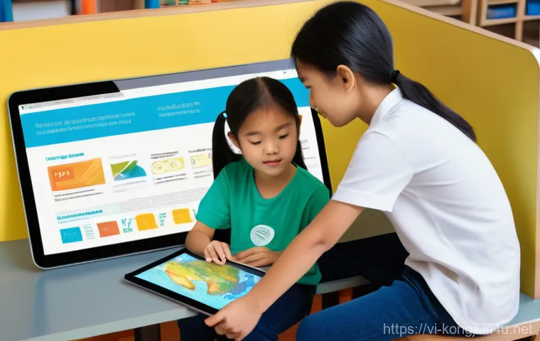 콩지래빗 작가 인터뷰 - **Prompt 2: An Author's Connection to Young Readers**
    "A heartwarming and engaging scene inside ...